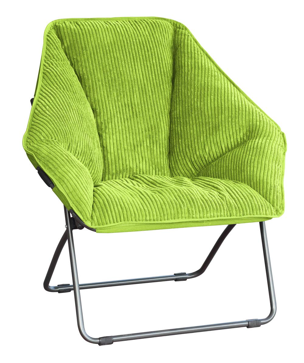 Zenithen Limited Portable Hexagon Folding Metal Framed Dish Chair, Perfect For Dorm Rooms, Reading, Studying, Bedrooms, Gaming,